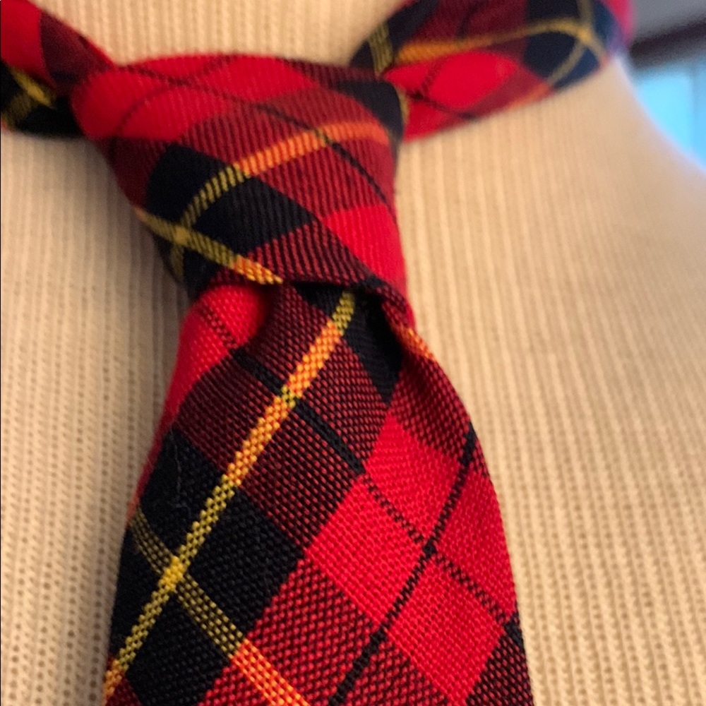 SCOTLAND MACINTOSH WOVEN WOOL PMAID TARTAN CLAN NECKTIE